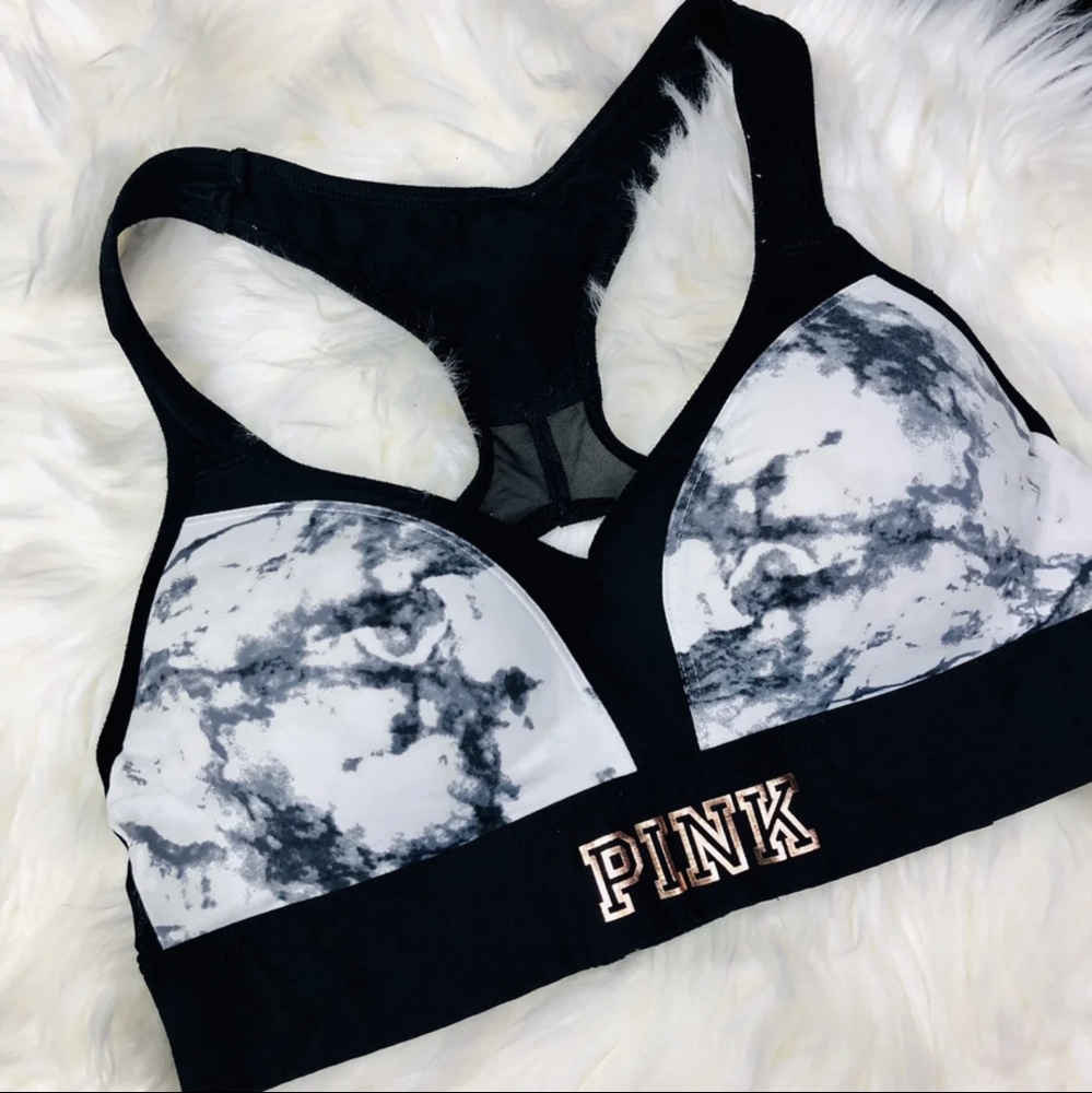 VS PINK Marble Sports Bra - Picture 2 of 7